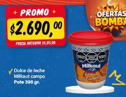 Supermercados Damesco Milkaut dulce de leche campo oferta