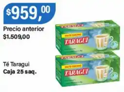 Supermercados Damesco Taragui té oferta