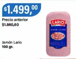 Supermercados Damesco Lario jamón cocido oferta