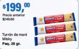 Supermercados Damesco Misky turrón de maní oferta