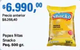 Supermercados Damesco Snacko papas fritas oferta