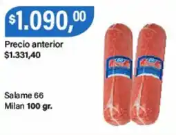 Supermercados Damesco Salame 66 Milan oferta