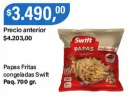Supermercados Damesco Swift papas fritas congeladas oferta