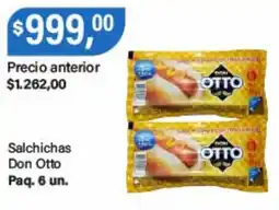 Supermercados Damesco Don Otto salchichas oferta