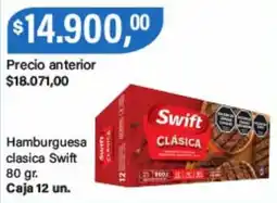 Supermercados Damesco Swift hamburguesa clasica oferta