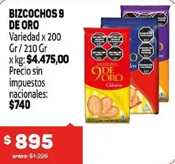 Makro Bizcochos 9 de oro oferta