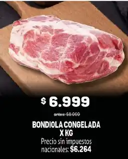 Makro Bondiola congelada oferta