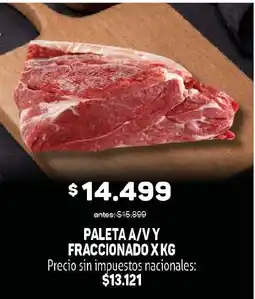 Makro Paleta a/v y fraccionado x kg oferta
