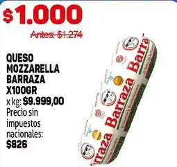 Makro Barraza queso mozzarella oferta