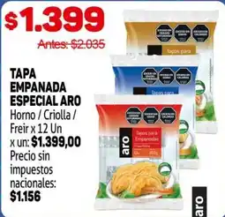Makro Aro tapa empanada especial oferta