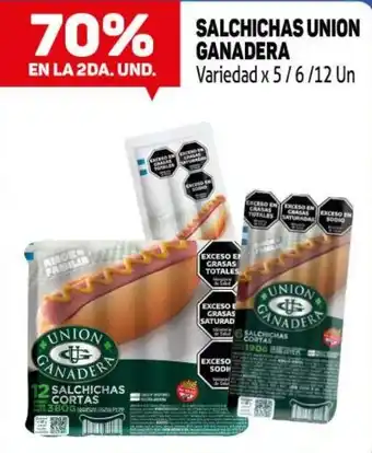 Makro Union ganadera salchichas cortas oferta