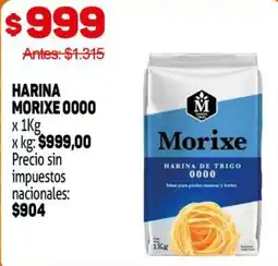 Makro Morixe harina de trigo 0000 oferta