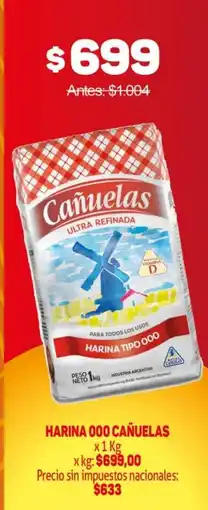 Makro Cañuelas harina tipo 000 oferta