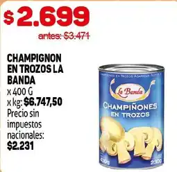 Makro La banda champiñones en trozos oferta