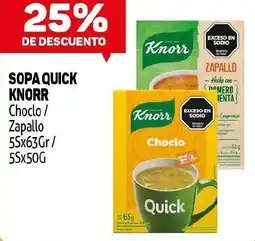 Makro Knorr sopa quick choclo / zapallo oferta