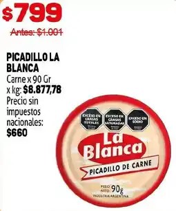 Makro La blanca picadillo de carne oferta