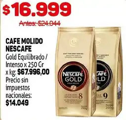 Makro Nescafe cafe molido gold equilibrado oferta