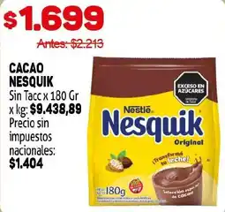 Makro Nesquik cacao oferta