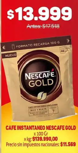 Makro Nescafe gold cafe instantaneo oferta