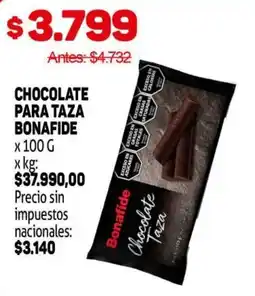 Makro Bonafide chocolate para taza oferta
