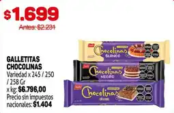 Makro Chocolinas galletitas oferta