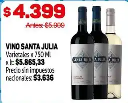 Makro Santa julia vino oferta