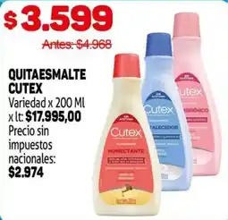 Makro Cutex quitaesmalte oferta