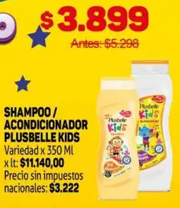 Makro Plusbelle shampoo acondicionador kids oferta
