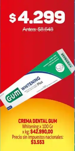 Makro Gum crema dental whitening plus oferta