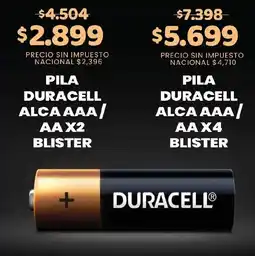 Makro Duracell pila alca aaa / aa x2 blister oferta