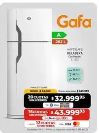 Gafa refrigerador
