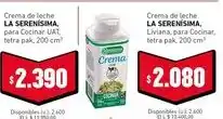 Cooperativa Obrera La serenisima crema de leche para cocinar oferta