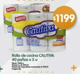 Supermercados Buenos Días Cautiva rollo de cocina oferta
