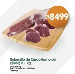 Supermercados Buenos Días Solomillo de Cerdo (lomo de cerdo) oferta