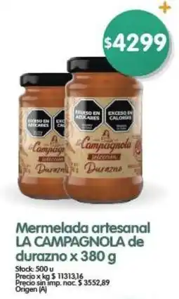 Supermercados Buenos Días La campagnola mermelada artesanal de durazno oferta