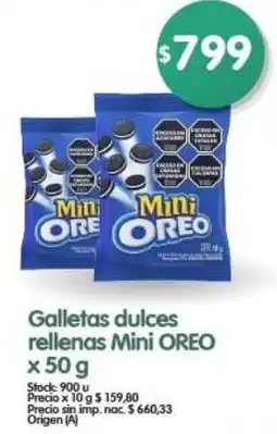 Supermercados Buenos Días Mini Oreo galletas dulces rellenas oferta