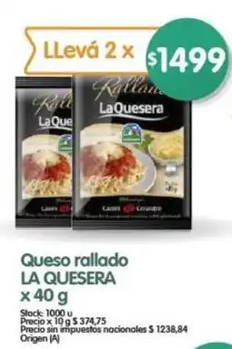 Supermercados Buenos Días La quesera queso rallado oferta