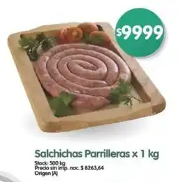 Supermercados Buenos Días Salchichas Parrilleras oferta