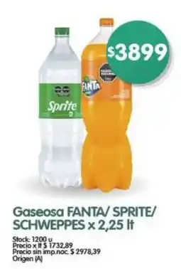 Supermercados Buenos Días Fanta/ Sprite/ Schweppes oferta