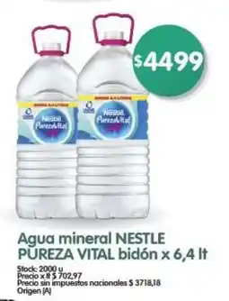 Supermercados Buenos Días Nestle agua mineral pureza vital oferta