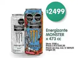 Supermercados Buenos Días Monster energizante oferta