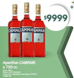 Supermercados Buenos Días Campari aperitivo oferta
