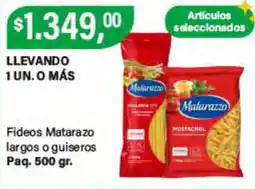 Supermercados Damesco Matarazzo fideos largos o guiseros oferta