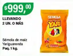Supermercados Damesco Yari sémola de maiz oferta