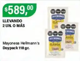 Supermercados Damesco Hellmann's mayonesa clásica oferta