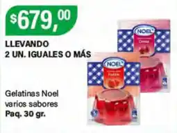 Supermercados Damesco Noel gelatinas varios sabores oferta