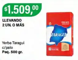 Supermercados Damesco Taragui yerba c/palo oferta