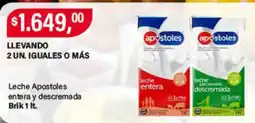 Supermercados Damesco Apostoles leche entera y descremada oferta