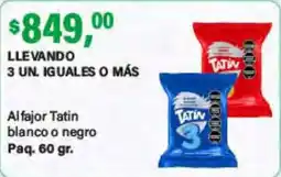 Supermercados Damesco Tatin fajor blanco o negro oferta