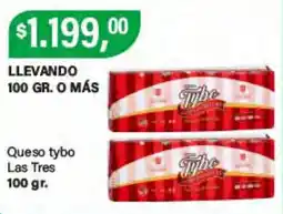 Supermercados Damesco Tybo queso las tres oferta